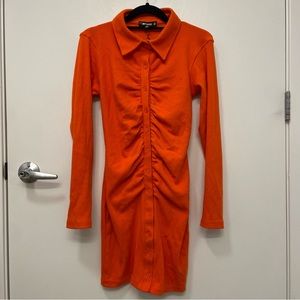 Misguided Mid Button Down Dress